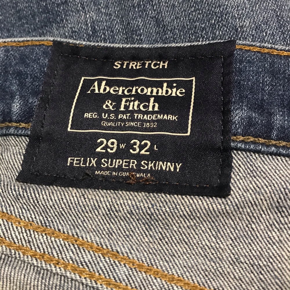 Abercrombie&fitch stretch felix super skinny jeans